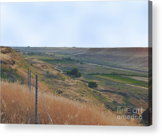Ice Age Flood Acrylic Print featuring the photograph Esquatzel Coulee by Charles Robinson