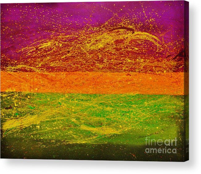 Abstract Acrylic Print featuring the painting Express Yourself by Catalina Walker