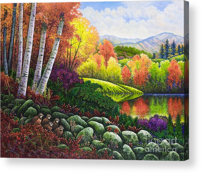 Fall Acrylic Print featuring the painting Fall Colors by Michael Frank
