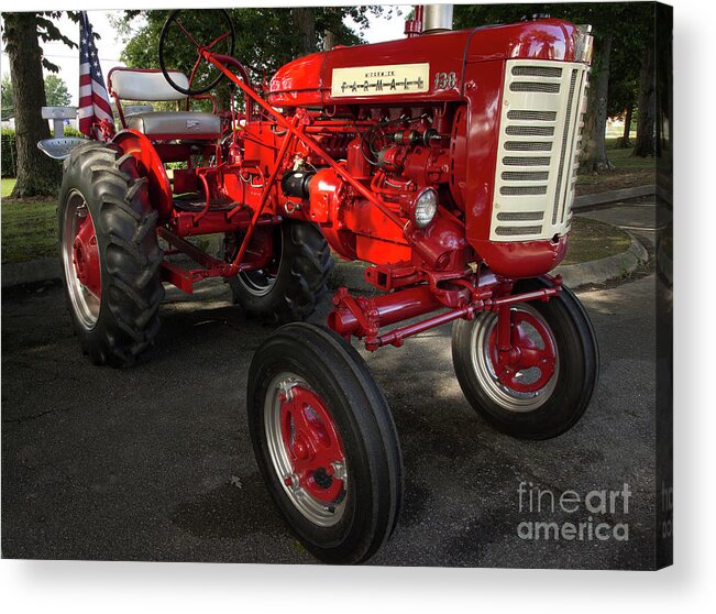 Tractor Acrylic Print featuring the photograph Farmall 130 by Mike Eingle