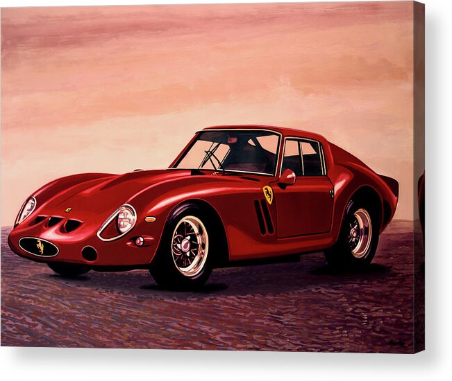 Ferrari 250 Gto Acrylic Print featuring the painting Ferrari 250 GTO 1962 Painting by Paul Meijering