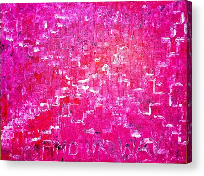 Contemporary Acrylic Print featuring the painting Find UR Way by Piety Dsilva