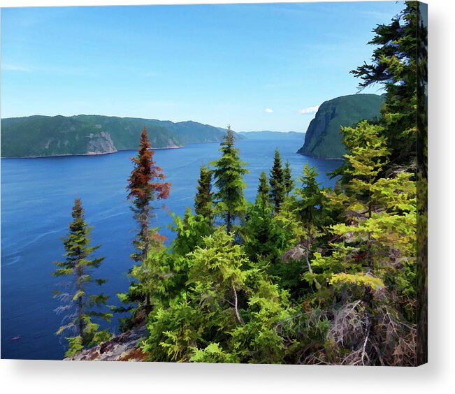 Quebec Acrylic Print featuring the photograph Fjord du Saguenay by David Thompsen