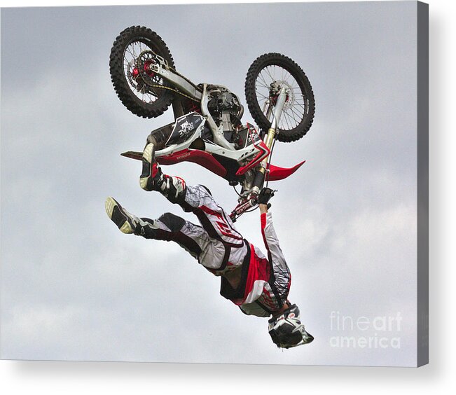 Brackley Acrylic Print featuring the photograph Flying Inverted by Jeremy Hayden