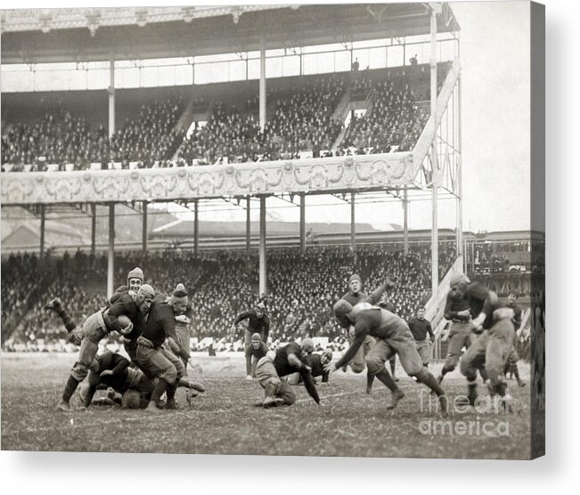 1916 Acrylic Print featuring the photograph Football Game, 1916 by Granger