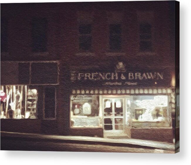 Night Acrylic Print featuring the photograph French and Brawn by Modern Art