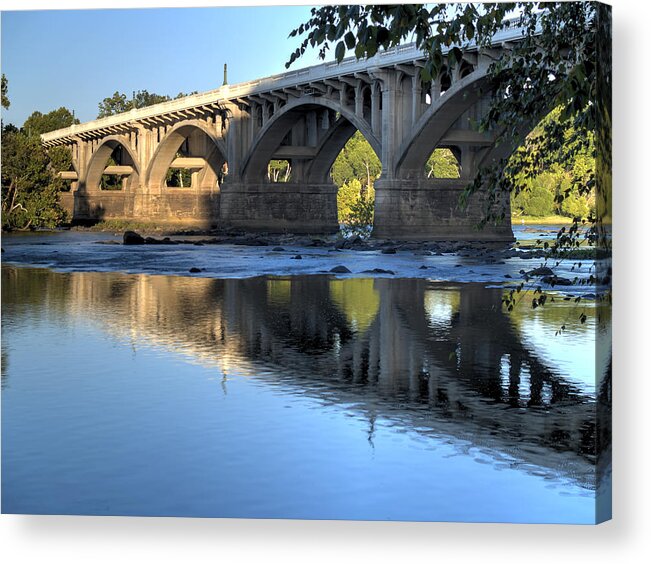 Gervais Street Acrylic Print featuring the photograph Gervais Street Bridge-1 by Charles Hite
