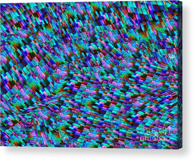 Flow Acrylic Print featuring the digital art Go with the Flow 2 by Andy Mercer