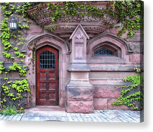 Princeton University Acrylic Print featuring the photograph Gothic Architecture by Dave Mills