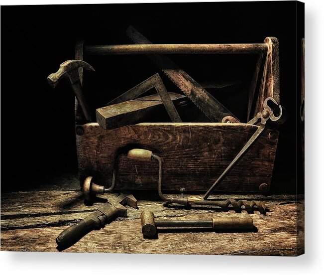 Tools Acrylic Print featuring the photograph Granddad's Tools by Mark Fuller