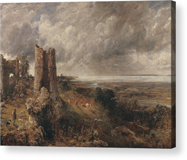 English Romantic Painters Acrylic Print featuring the painting Hadleigh Castle The Mouth of the Thames by John Constable