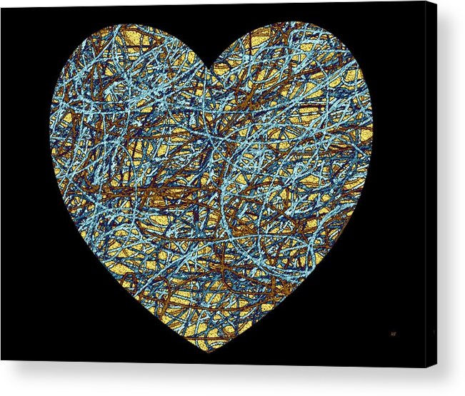 #heartstringsart Acrylic Print featuring the digital art Heartstrings by Will Borden