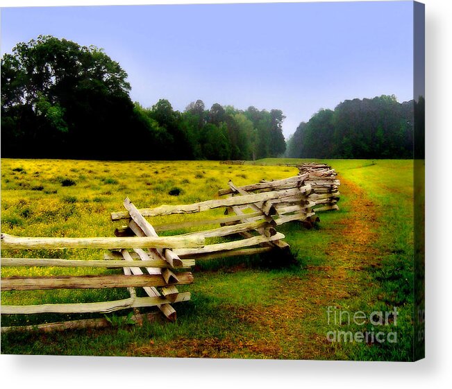 Historic Acrylic Print featuring the photograph Historic Path Natchez Trace Parkway by T Lowry Wilson