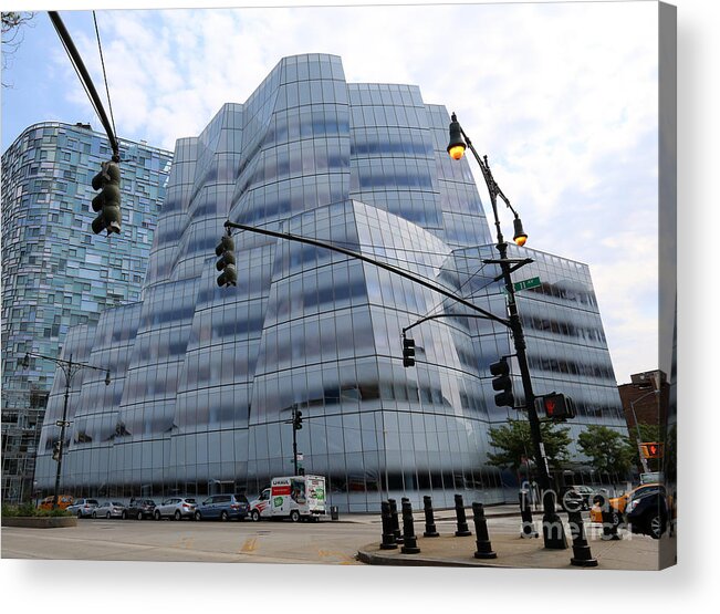 Architecture Acrylic Print featuring the photograph IAC Building by Frank Gehry in Chelsea by Steven Spak