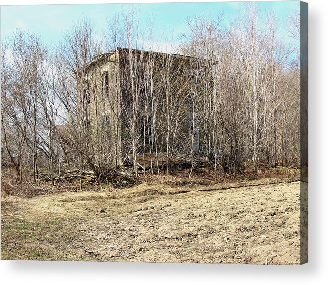 Abandoned Farmhouse Acrylic Print featuring the photograph I'm sorry she's gone by Richard Stanford
