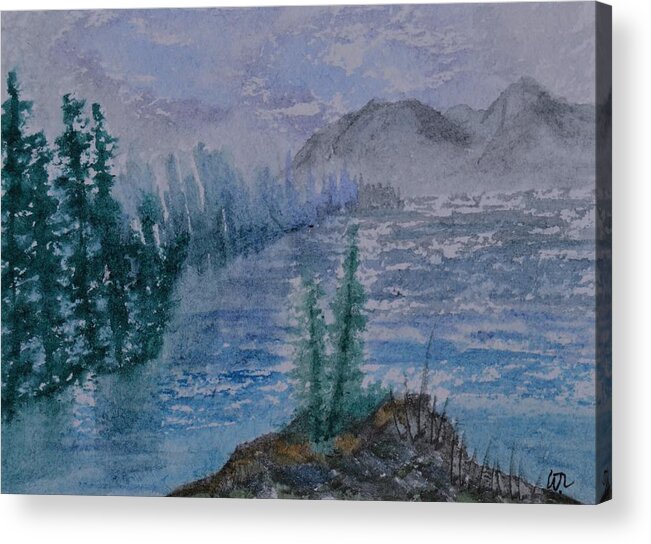 Inside Passage Acrylic Print featuring the painting Inside Passage by Warren Thompson