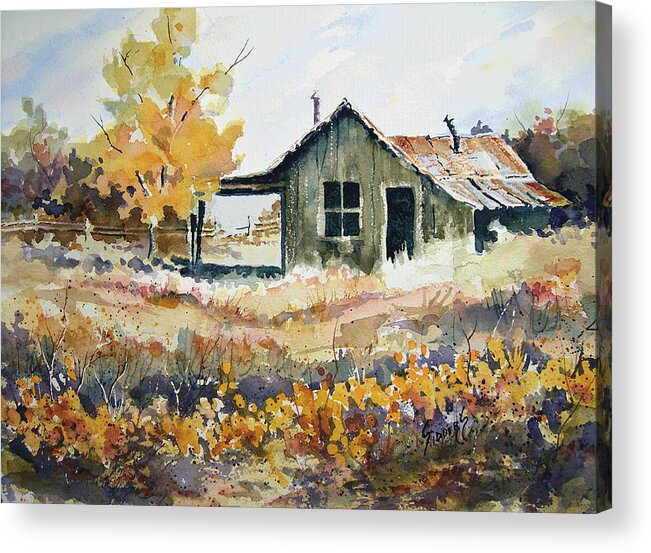 House Acrylic Print featuring the painting Joe's Place 2 by Sam Sidders
