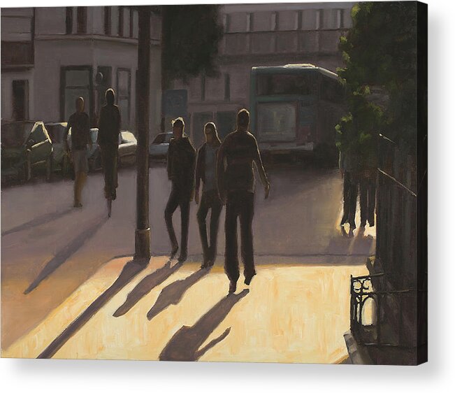 Painting Acrylic Print featuring the painting Latin Quarter by Tate Hamilton