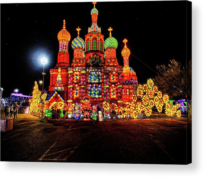 Lights Of The World Acrylic Print featuring the photograph Lights of the World Russia by C H Apperson