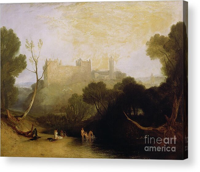Linlithgow Palace Acrylic Print featuring the painting Linlithgow Palace by Joseph Mallord William Turner