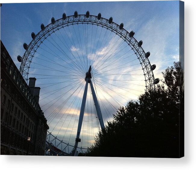 London Acrylic Print featuring the photograph London Eye by Anastasia Walter