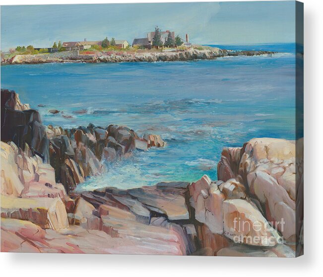 Walkers Point Acrylic Print featuring the painting Looking at Walkers Point Estate by P Anthony Visco