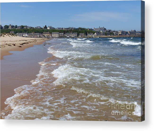 Lossiemouth Acrylic Print featuring the photograph Lossiemouth from the East Beach by Phil Banks