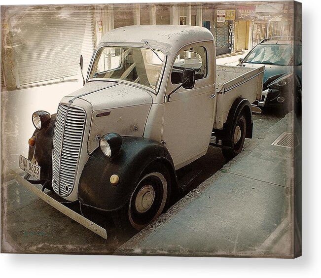 Ford Acrylic Print featuring the digital art Made in England by Tg Devore