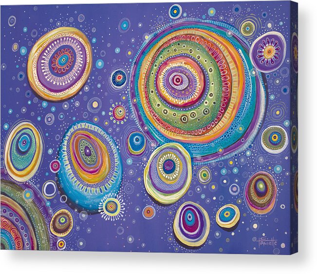 Cosmos Acrylic Print featuring the painting Magnetic by Tanielle Childers
