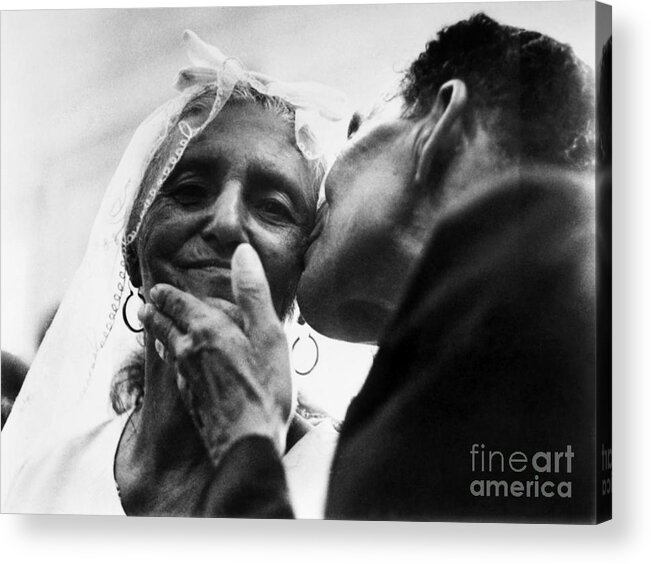 100 Acrylic Print featuring the photograph Marrying At 100 by Granger