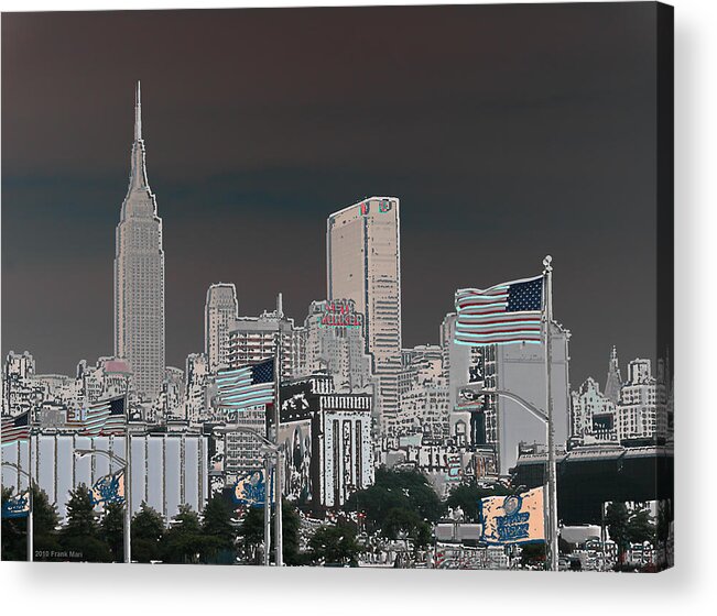 Skyline Acrylic Print featuring the photograph Midtown Skyline 1.2 - NYC by Frank Mari