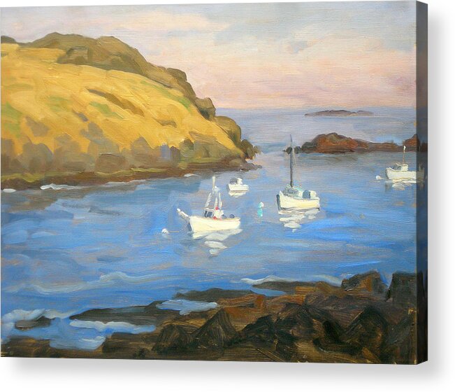 Maine Acrylic Print featuring the painting Monhegan Morning by Thor Wickstrom