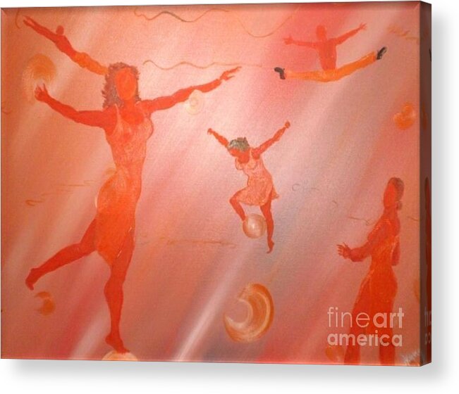 Dance Acrylic Print featuring the painting Movement by Barbara Hayes