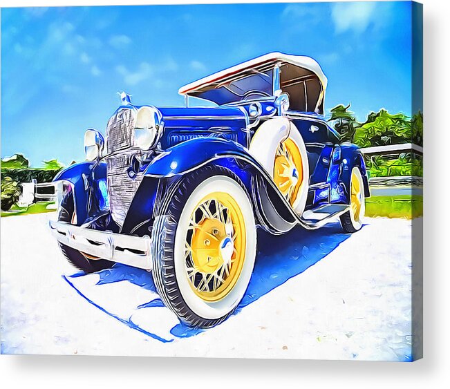 Nantucket Acrylic Print featuring the painting Nantucket Vintage by Jack Torcello