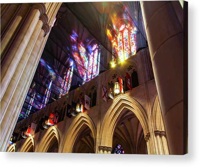 Cathedral Acrylic Print featuring the photograph National Cathedral by Ross Henton