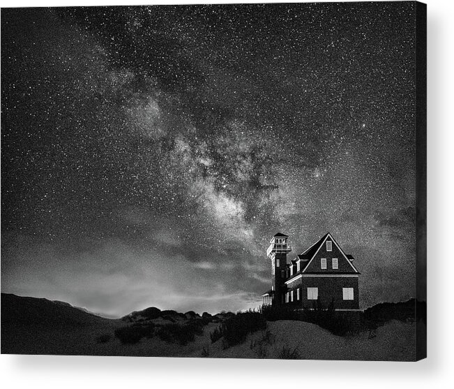 Life Saving Station Acrylic Print featuring the photograph Night at the Station by Art Cole