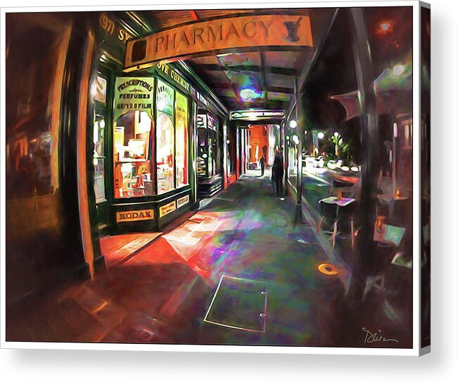 Sydney Acrylic Print featuring the photograph Nighttime Strolling in Sydney by Peggy Dietz