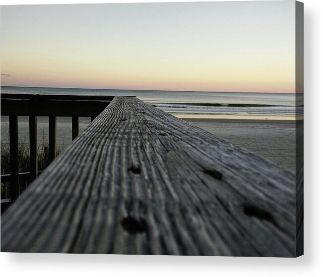 Boardwalk Acrylic Print featuring the photograph North Myrtle Beach Evening by Robert Knight