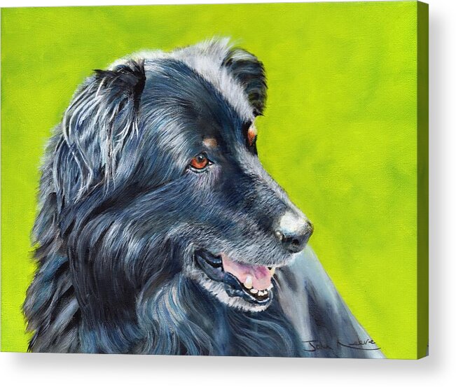 Dog Acrylic Print featuring the painting Old Shep by John Neeve