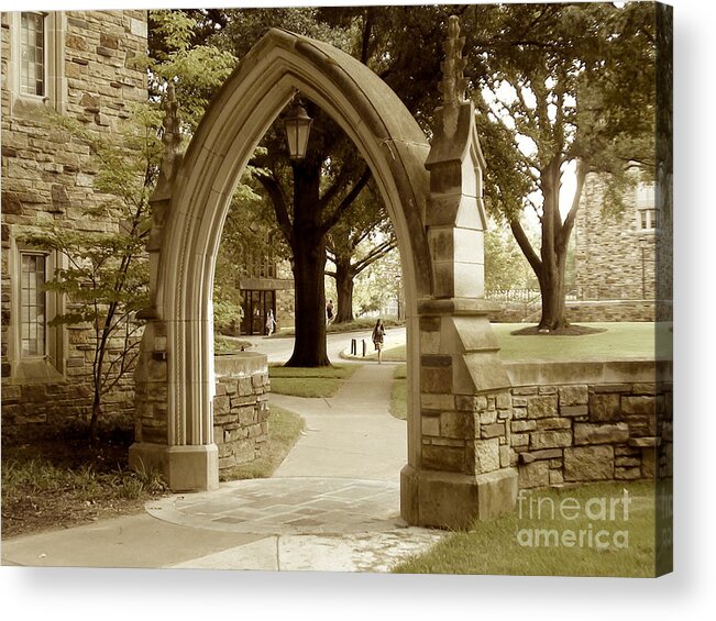 Rhodes College Acrylic Print featuring the digital art Rhodes College in Memphis Tennessee by Karen Francis