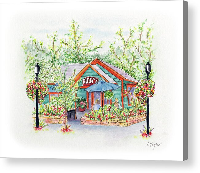 Ruby's Acrylic Print featuring the painting Ruby's by Lori Taylor