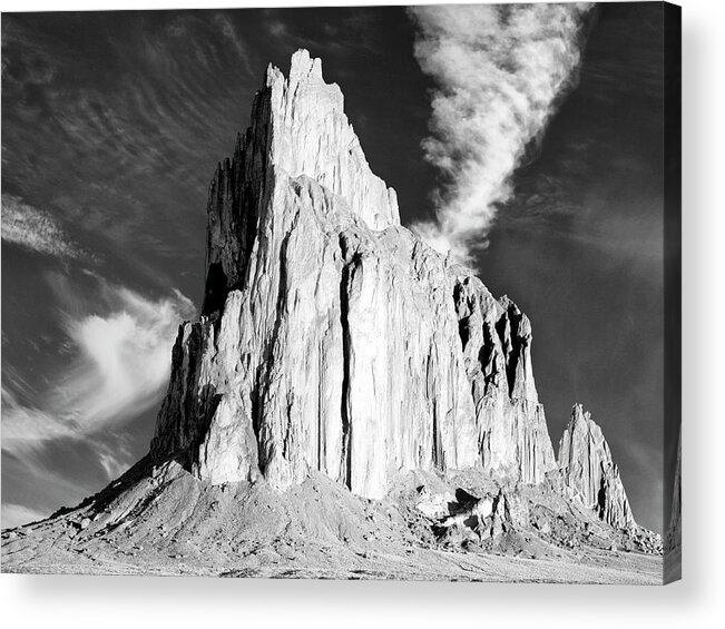 Shiprock Acrylic Print featuring the photograph Shiprock New Mexico by Dominic Piperata