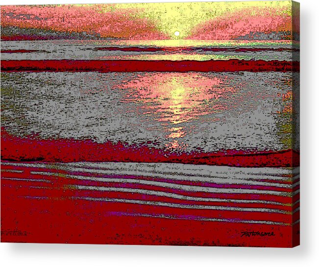 Sea Acrylic Print featuring the photograph Silver Sea by Pat Wagner