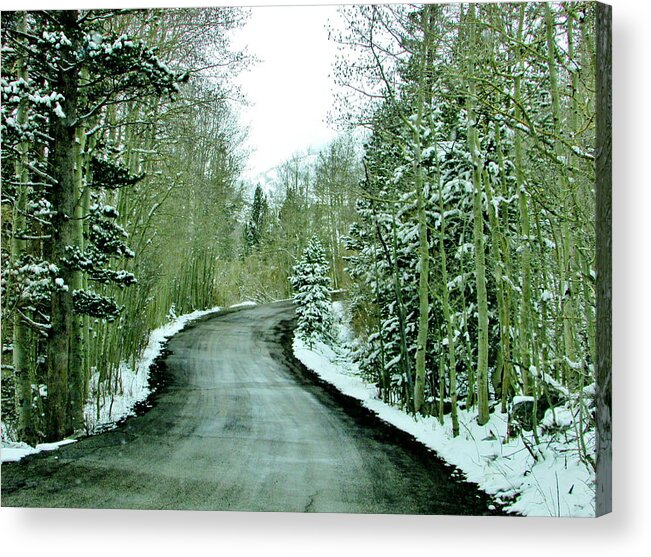 Sky Acrylic Print featuring the photograph Slippery Slope by Marilyn Diaz