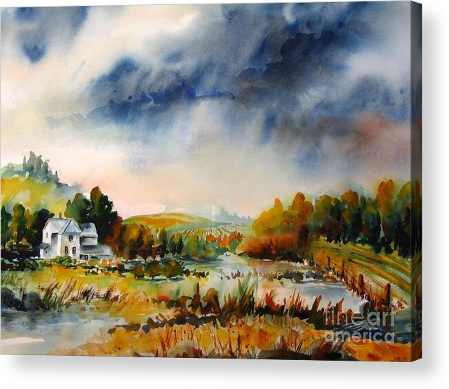 Landscape Acrylic Print featuring the painting Solitude by John Nussbaum
