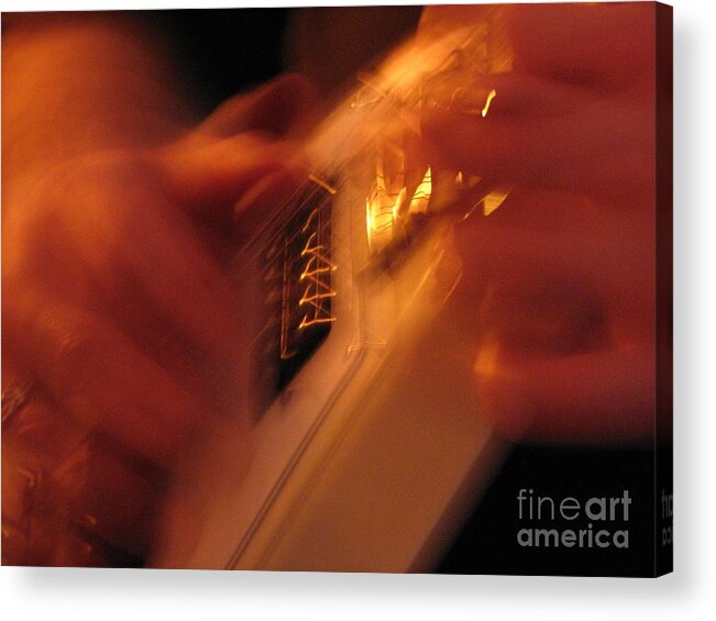 Guitar Acrylic Print featuring the photograph Solo Speed by Roxy Riou