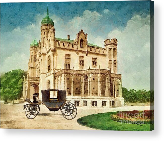 Stein Palace Acrylic Print featuring the painting Stein Palace by Mo T
