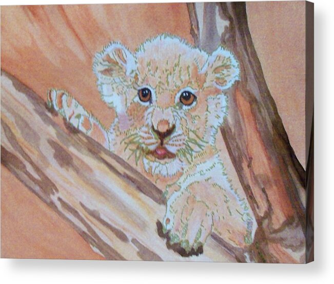Nature Acrylic Print featuring the painting Sweet One by Connie Valasco