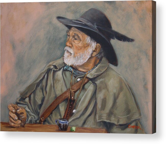Mountain Man Acrylic Print featuring the painting Tequila Tuesday by Todd Cooper