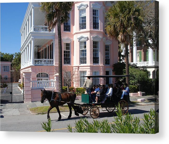 Photography Acrylic Print featuring the photograph The Battery in Charleston by Susanne Van Hulst